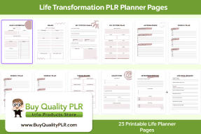Life Transformation PLR Planner Pages