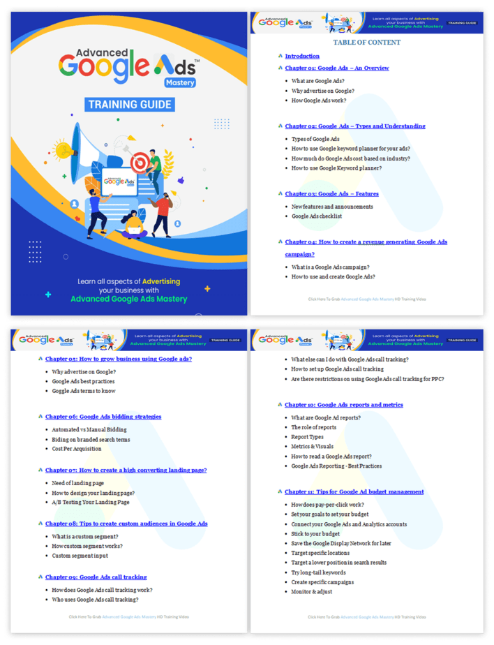 Advanced Google Ads Mastery PLR Sales Funnel Training Guide Screenshot