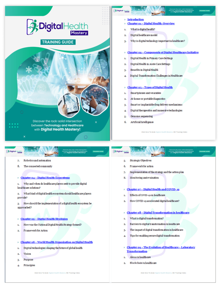 Digital Health Mastery PLR Sales Funnel Training Guide Screenshot