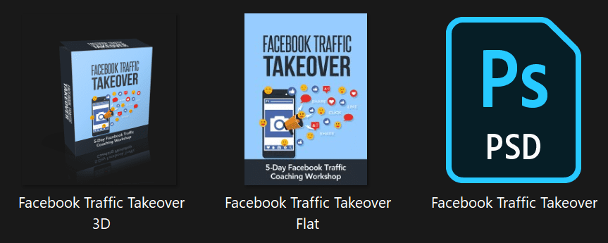 Facebook Traffic Takeover Workshop 5-Day PLR Video Workshop Graphics