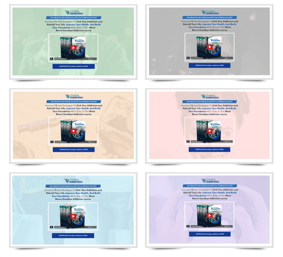 Goodbye Addiction PLR Sales Funnel Professional Minisites