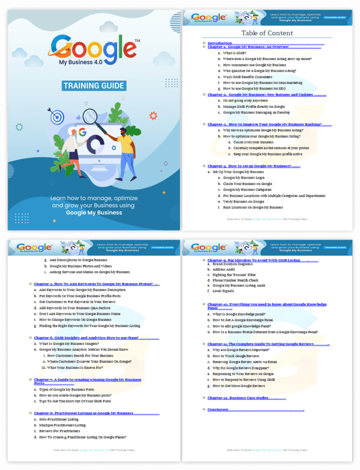 Google My Business 4.0 PLR Sales Funnel Training Guide Screenshot
