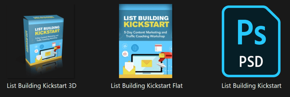 List Building Kickstart 5-Day PLR Video Workshop Graphics