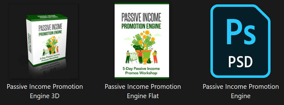 Passive Income Promotion Engine 5-Day PLR Video Workshop Graphics