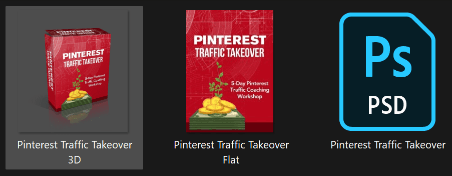 Pinterest Traffic Takeover 5 Day PLR Video Workshop Graphics