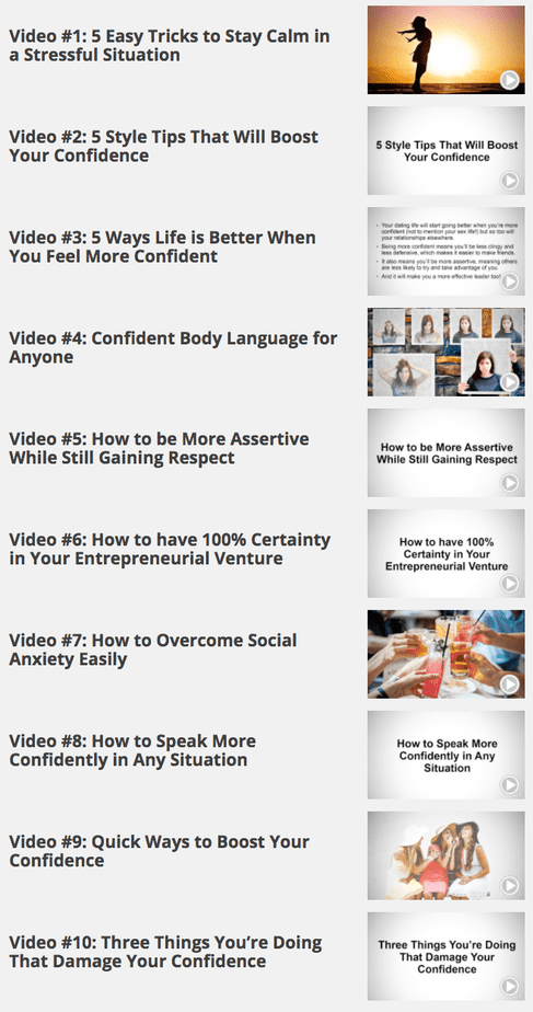 Self Confidence Mastery Videos Self Confidence Mastery Videos