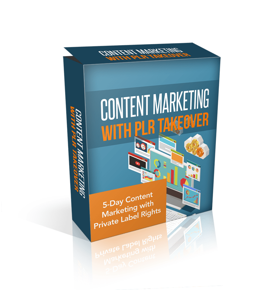 Content Marketing With PLR Takeover 3D