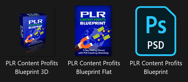 PLR Content Profits Blueprint 5 Day PLR Video Workshop Graphics