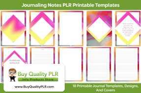 Journaling Notes PLR Printable Templates