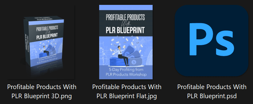 Profitable Products With PLR Blueprint 5 Day PLR Video Workshop Graphics