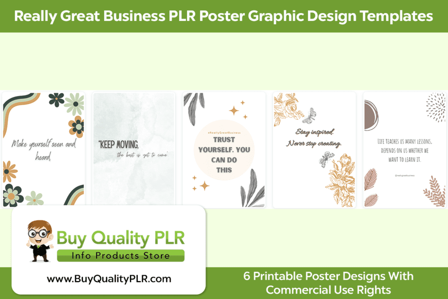 Really Great Business PLR Poster Graphic Design Templates