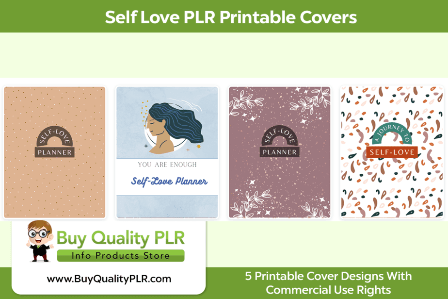 Self Love PLR Printable Covers