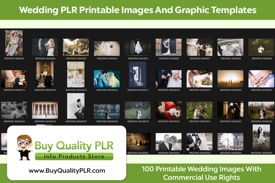 Wedding PLR Printable Images And Graphic Templates