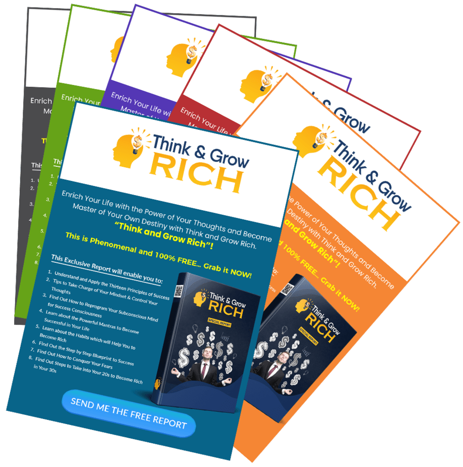 Think and Grow Rich PLR Sales Funnel Squeeze Page