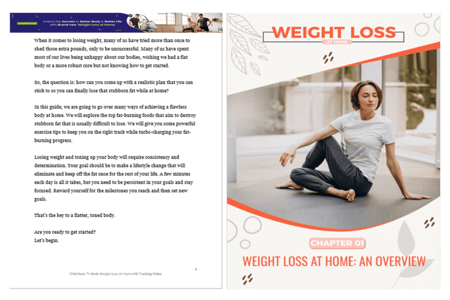 Weight Loss at Home PLR Sales Funnel Training Guide