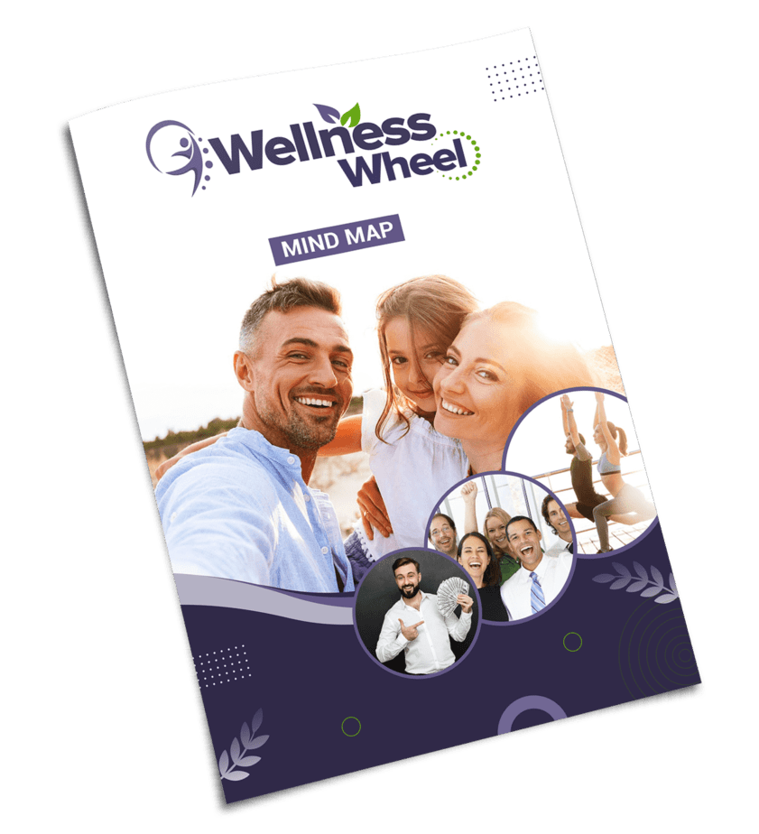 Wellness Wheel PLR Sales Funnel Mind Map