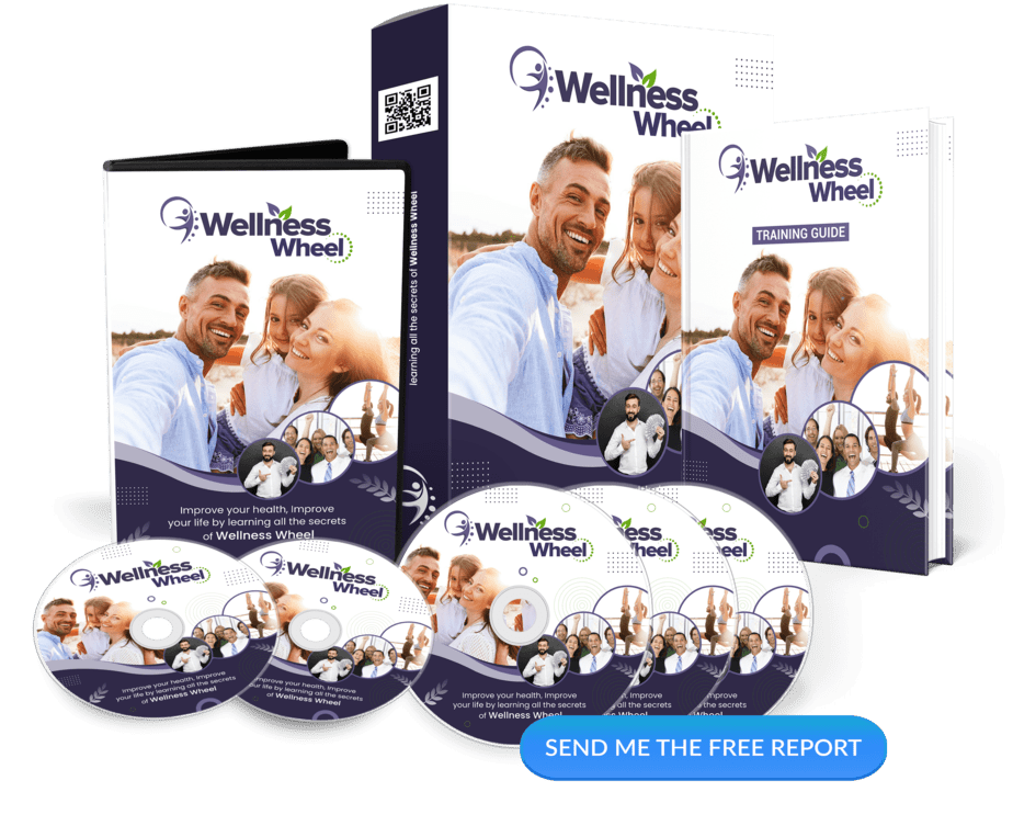 Wellness Wheel PLR Sales Funnel Squeeze Page Graphics