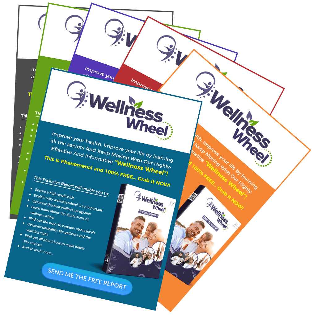 Wellness Wheel PLR Sales Funnel Squeeze Page