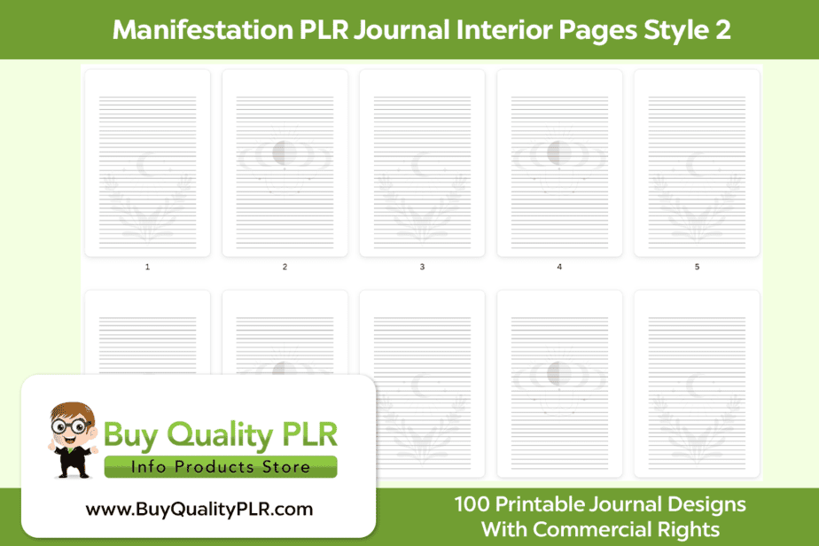 Manifestation PLR Journal Interior Pages Style 2