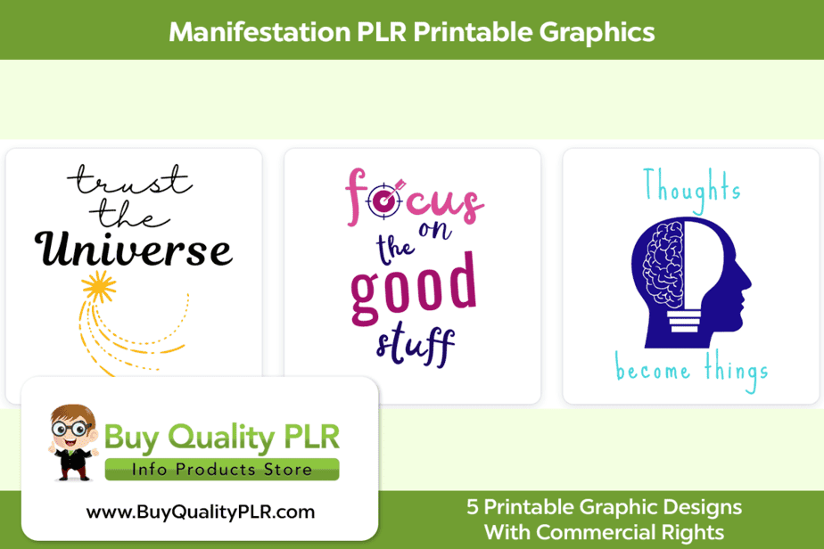 Manifestation PLR Printable Graphics