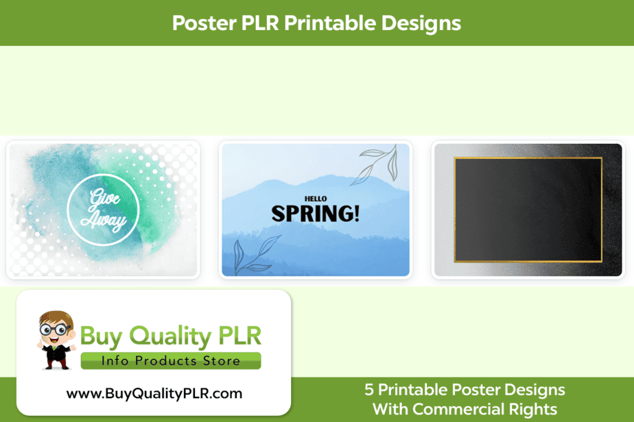 Poster PLR Printable Designs