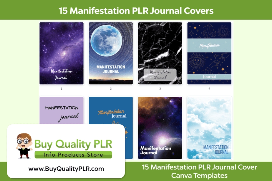 15 Manifestation PLR Journal Covers