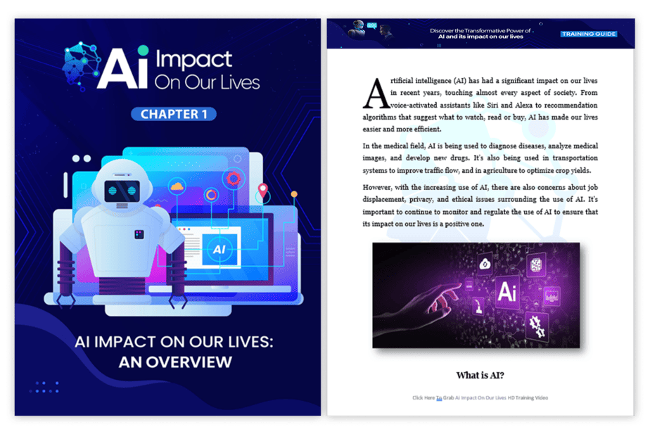 AI Impact on Our Lives PLR Sales Funnel Training Guide