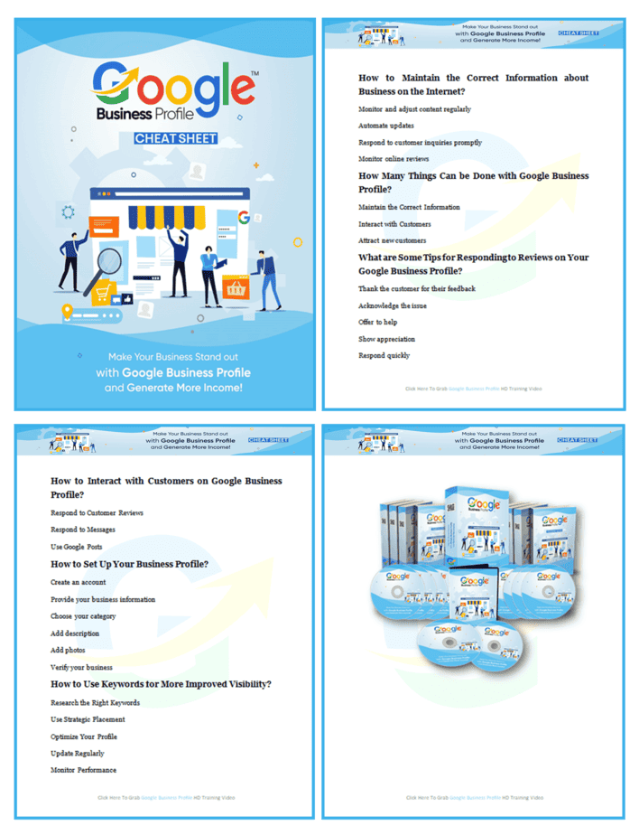 Google Business Profile PLR Sales Funnel Cheatsheet Screenshot