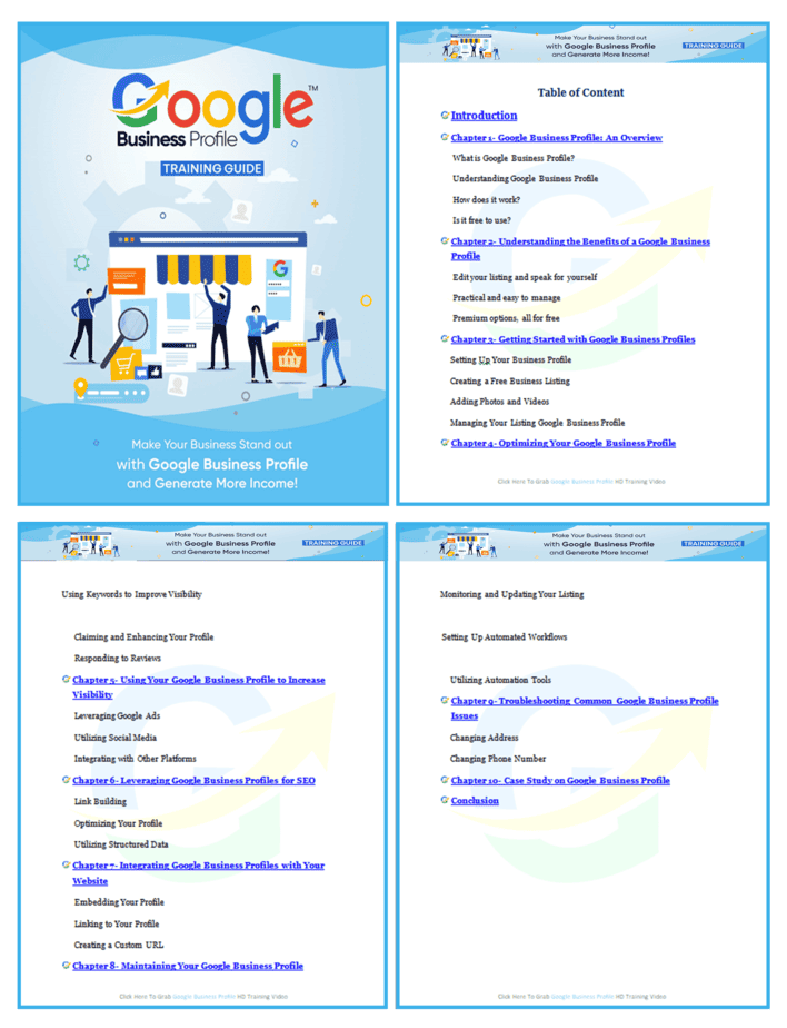 Google Business Profile PLR Sales Funnel Training Guide Screenshot