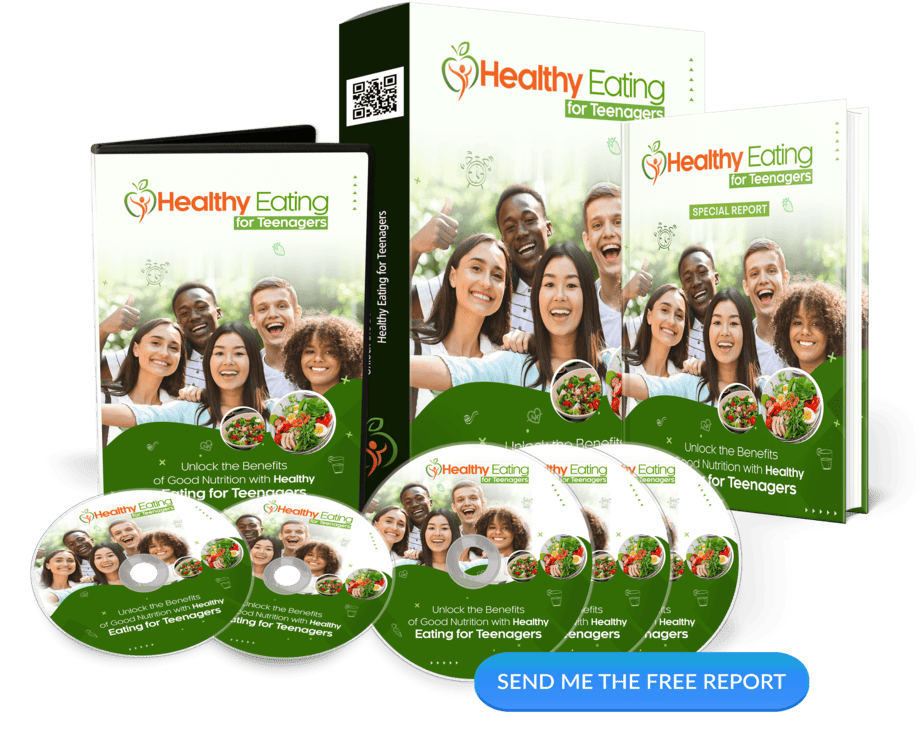 Healthy Eating for Teenagers PLR Sales Funnel Squeeze Page Graphics