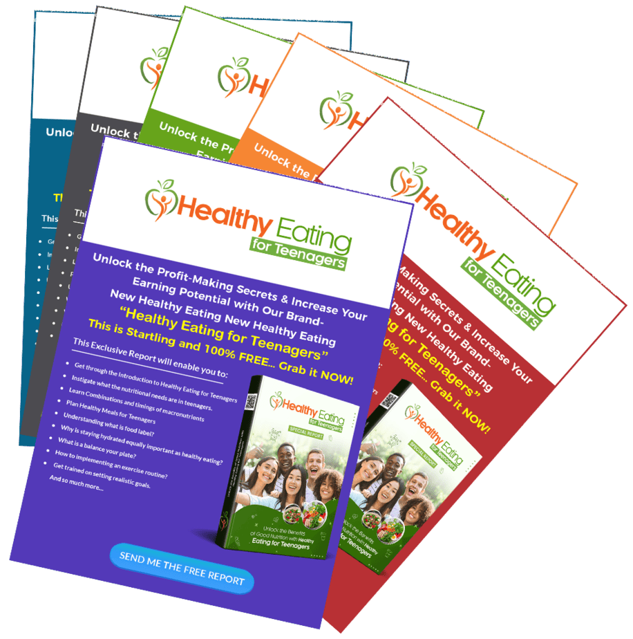 Healthy Eating for Teenagers PLR Sales Funnel Squeeze Page