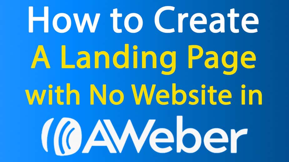 AWeber Crash Course 4.0 Create Opt in and Landing Pages