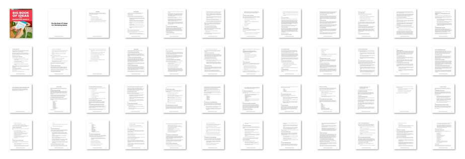 Big Book Of Ideas For Marketing BasicsInside Look