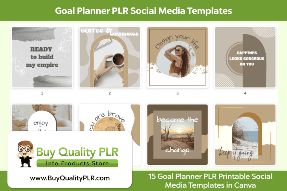 Goal Planner PLR Social Media Templates