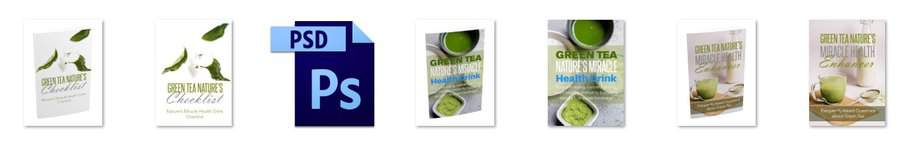 Green Tea PLR Editable Ecovers