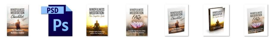 Mindfulness Meditation PLR Editable Ecovers