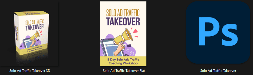 Solo Ad Traffic Takeover 5 Day PLR Video Workshop Graphics