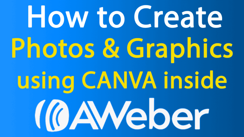 using canva inside aweber