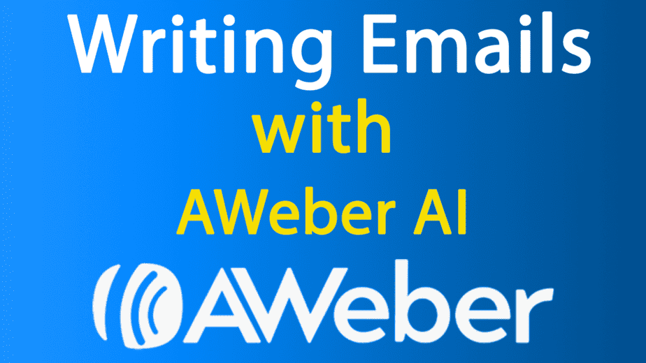 writing emails with aweber ai