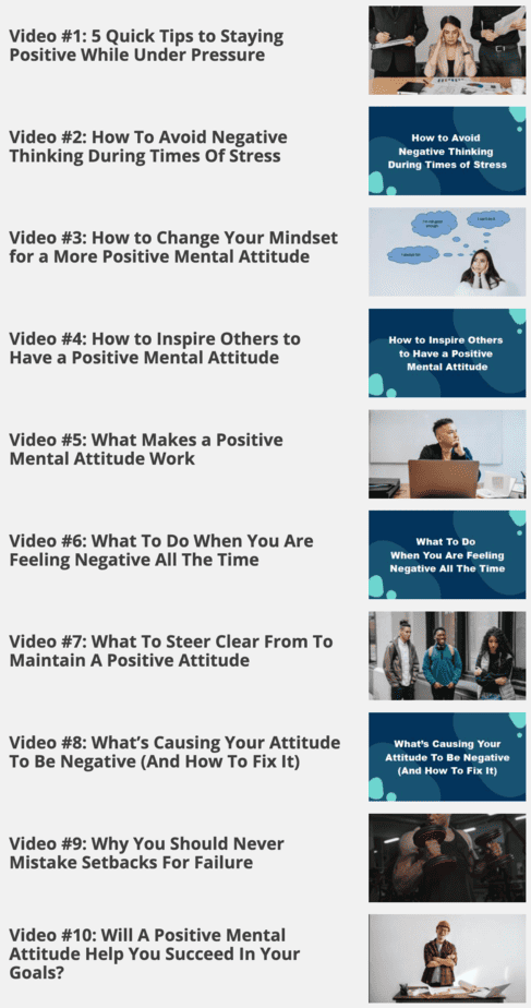 Positive Mindset Videos