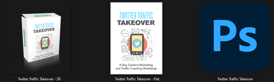 Twitter Traffic Takeover 5 Day PLR Video Workshop Graphics