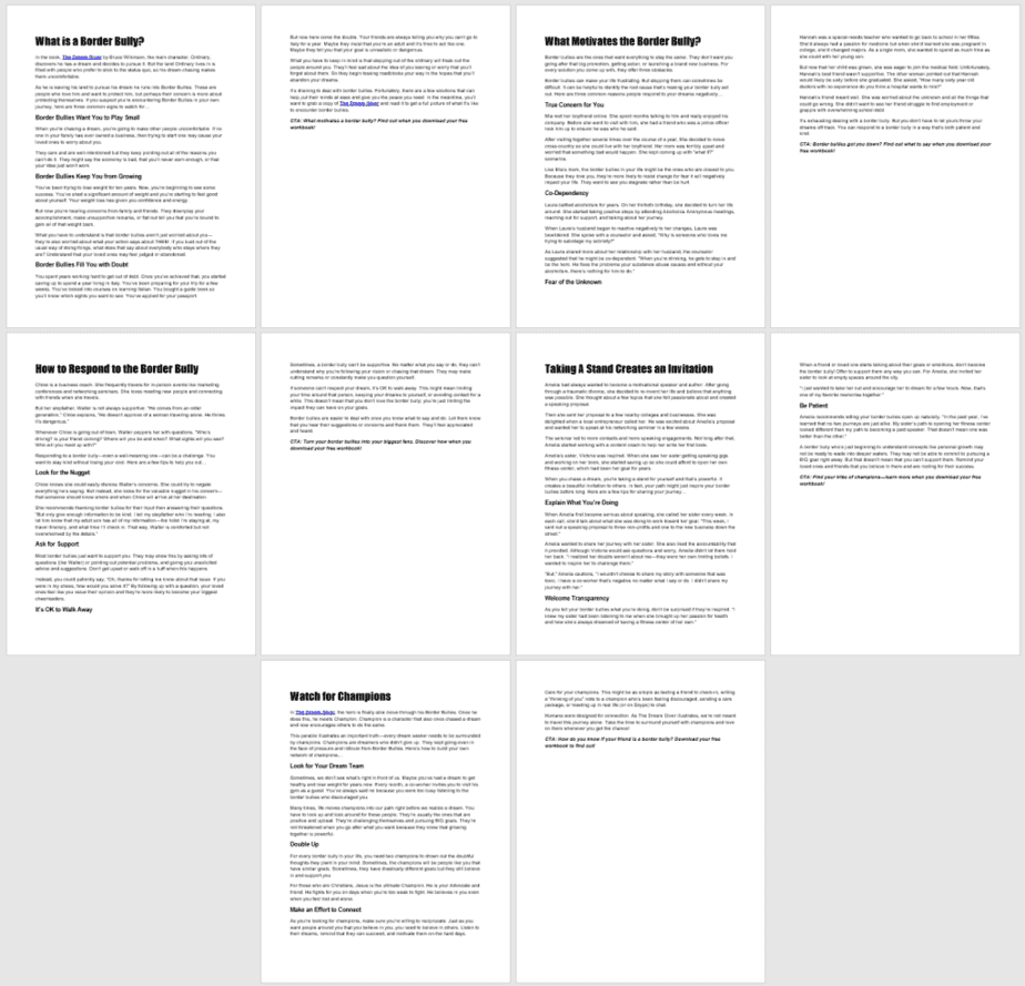 Border Bullies PLR Blog Posts