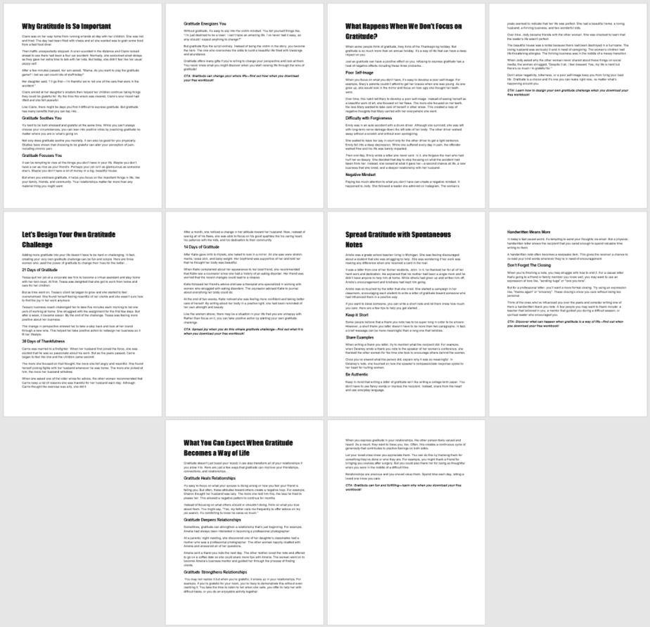 Create Your Own Gratitude Practice PLR Blog Posts