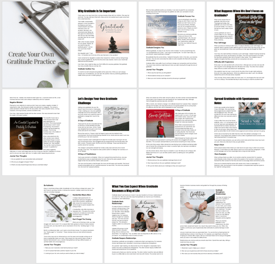 Create Your Own Gratitude Practice PLR Journal