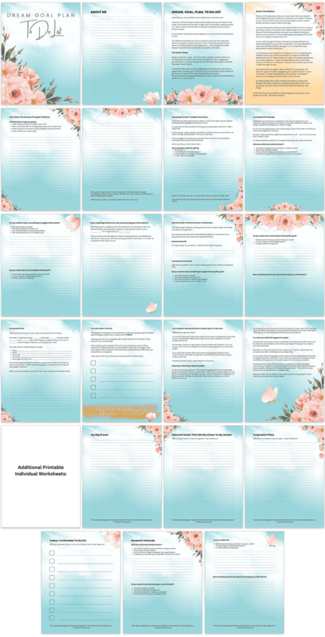 Dream Goal Plan To Do List PLR Workbook