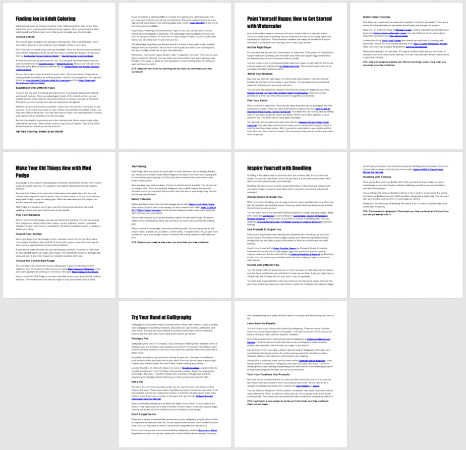 Exploring Your Creative Side Blog Posts