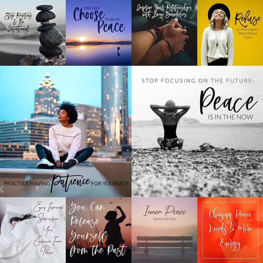 Finding Peace in Chaos Social Graphics