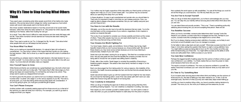 How To Fire Your Itty Committee PLR Blog Post