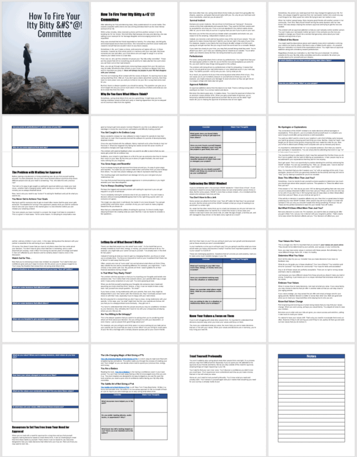 How To Fire Your Itty Committee PLR Workbook