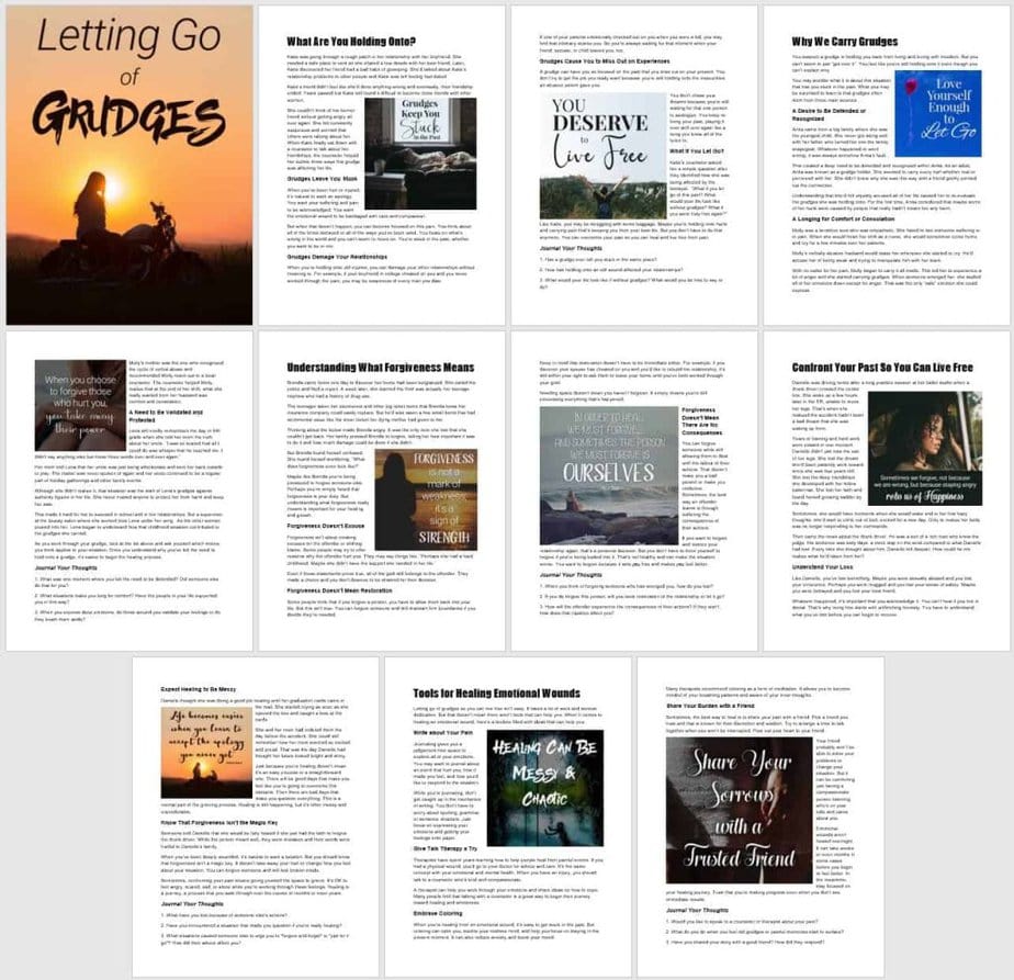 Letting Go of Grudges PLR Journal